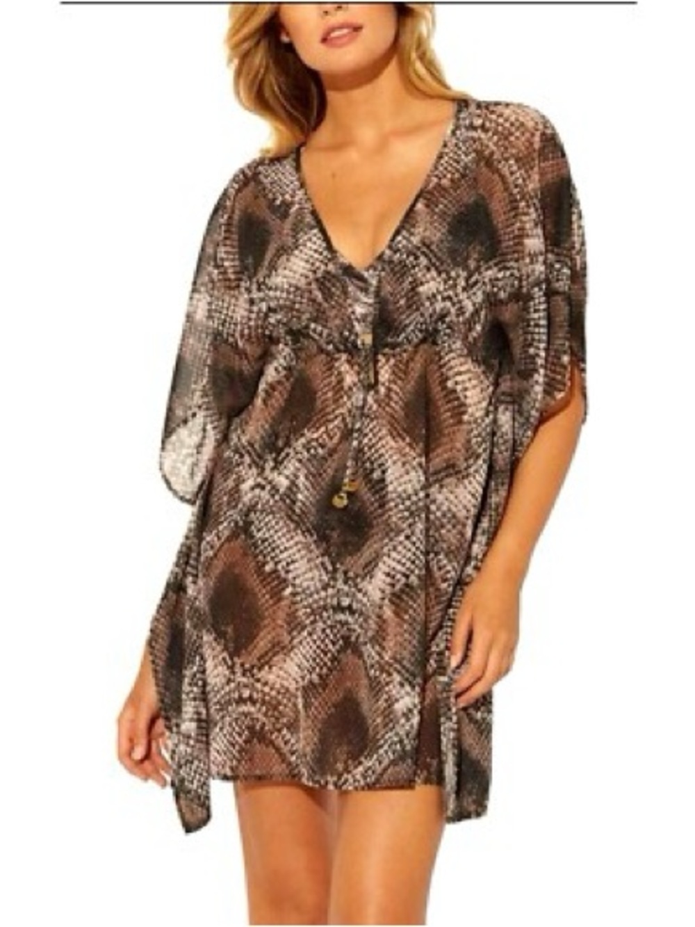 Bleu Rod Beattie Animal Print Tunic Cover-Up
